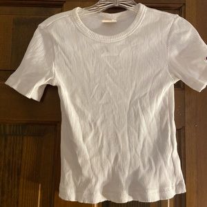 RIBBED SHORT SLEEVE TSHIRT